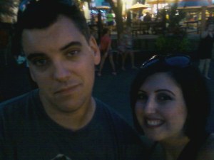 My husband and I..doing my photo op thing