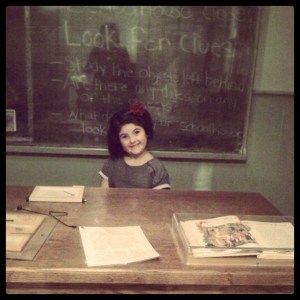 My youngest being silly at the Museum