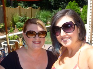 Me with my oldest sister home from Italy