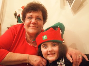 My mother in law with my youngest elf