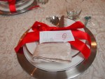 place setting.. place cards made by my oldest.