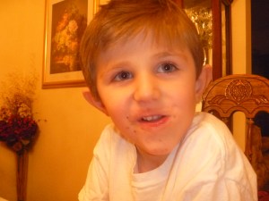 My nephew, the chocolate monster