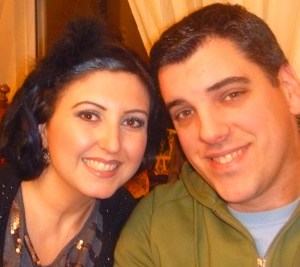 At my parents for dinner.. and see? I took a picture!  haha