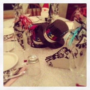 My table which was ready for chinesing and beveraging