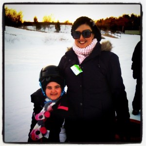 In the line to get pulled up the hill