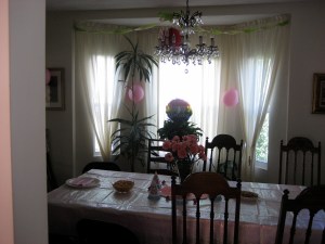 My parents dining room all set up