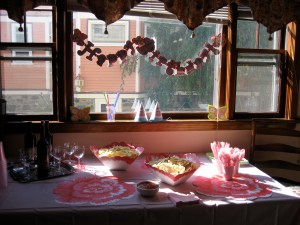 Their Kitchen all set up.