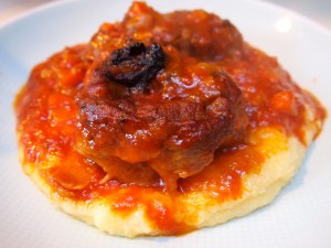 Done! Shown here over polenta