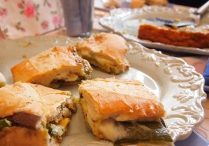 Vegetarian Panini with pesto