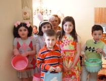 Our Annual Easter Egg Hunt!  Ready to hunt some eggs