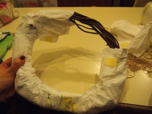 Diaper Wreath- What you'll need