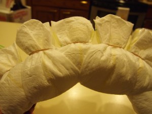 Diaper Wreath- What you'll need