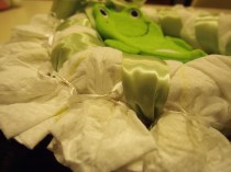 Making my Sister a Diaper Wreath  :))))