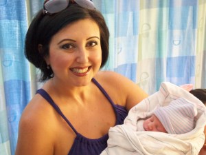 My new nephew! I'm a proud Zia!  What a sweet boy!