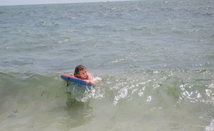 Using her board for the first time, and she had a B L A S T!