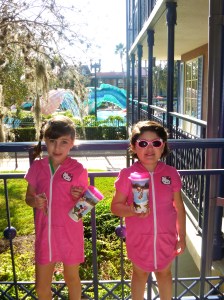 They love to swim! and loved those cups! 