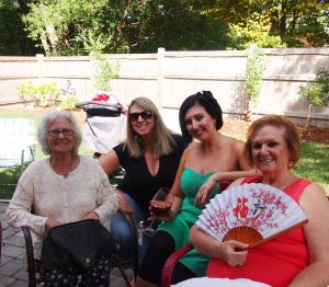 Here with my Aunt (who is now living with my family), my older sister and my beautiful Mom. :)