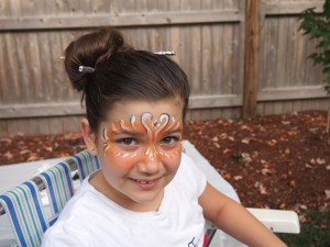 My niece all Geisha'd and painted.