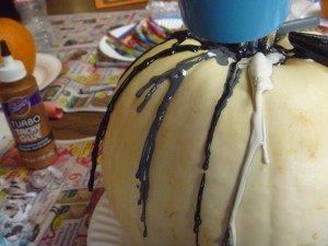 Another view of the melting crayons.