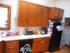 THE BEFORE- This is now where my new oven is!