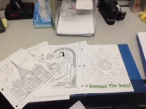 Some pages printed out.