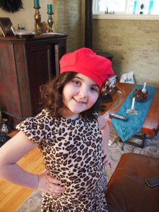 A little fashion show before we went out.