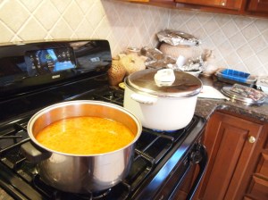 Il brodo, my mom's chicken broth...I almost stole this and left the family alone.  lol  it's THAT good. 