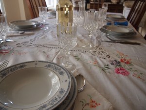 The table set and ready for the day!