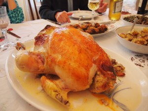 A shot of the turkey, this was so last minute!  Sorry for the angle!!!!!!!!!!!!1