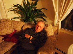 No holiday is complete without someone passing out on the couch!  :)