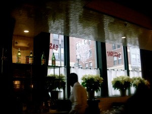 It was snowing out there, but the camera didn't capture it. But no snow was going to bring Sunshine down! (sunshine's my nickname btw)