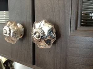 The shiny cabinet pulls that make me so happy!  