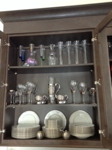 And, I am finally a grown up. I have a china cabinet!