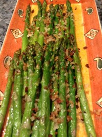 Roasted Asparagus with Tangerine Panko Crumb