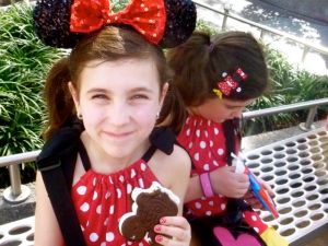 Her first Mickey Sandwich of the trip!