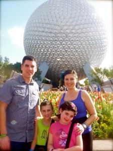 My family on our first day at EPCOT.