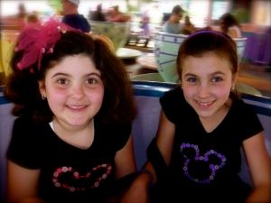 Riding the tea cups! Weeeeeeeeeee!