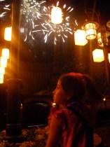 Oh, and the fireworks!  Watching Wishes from Rapunzel's lanterns.
