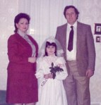My big communion day.  Stop yer laughin'!