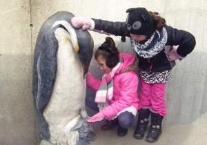 Fun photo opps everywhere.  My girls are curious, and easy muses.
