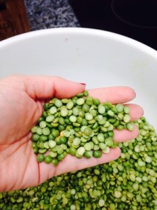 Rinse the Split Peas 