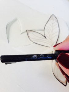 Add glue to key, near the loop edge.